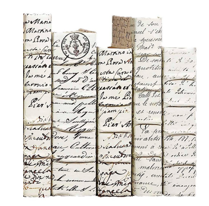 Decorative Antique Scripted Parchment Books