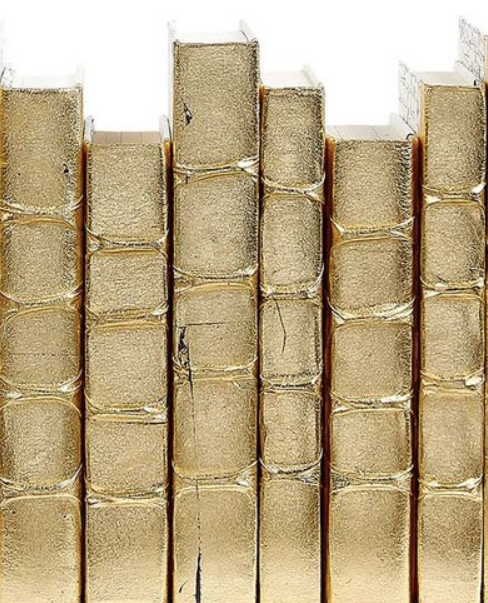 Gold Metallic Decorative Books