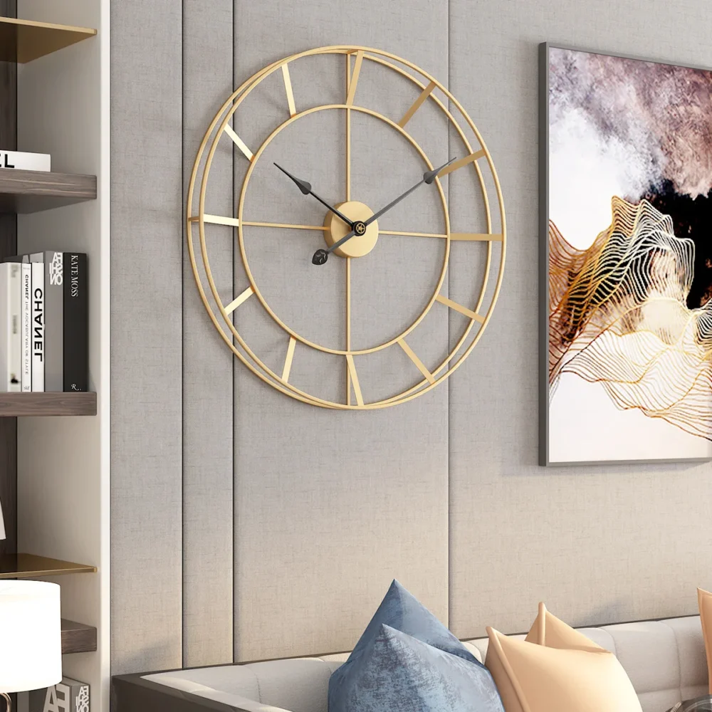 Minimalist Iron Wall Clock - Image 3