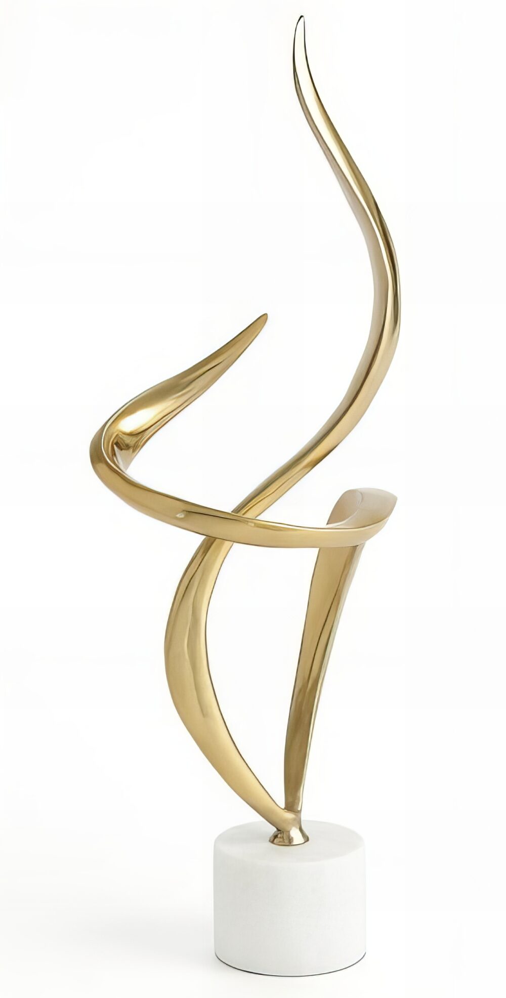 Gold Swirl Sculpture