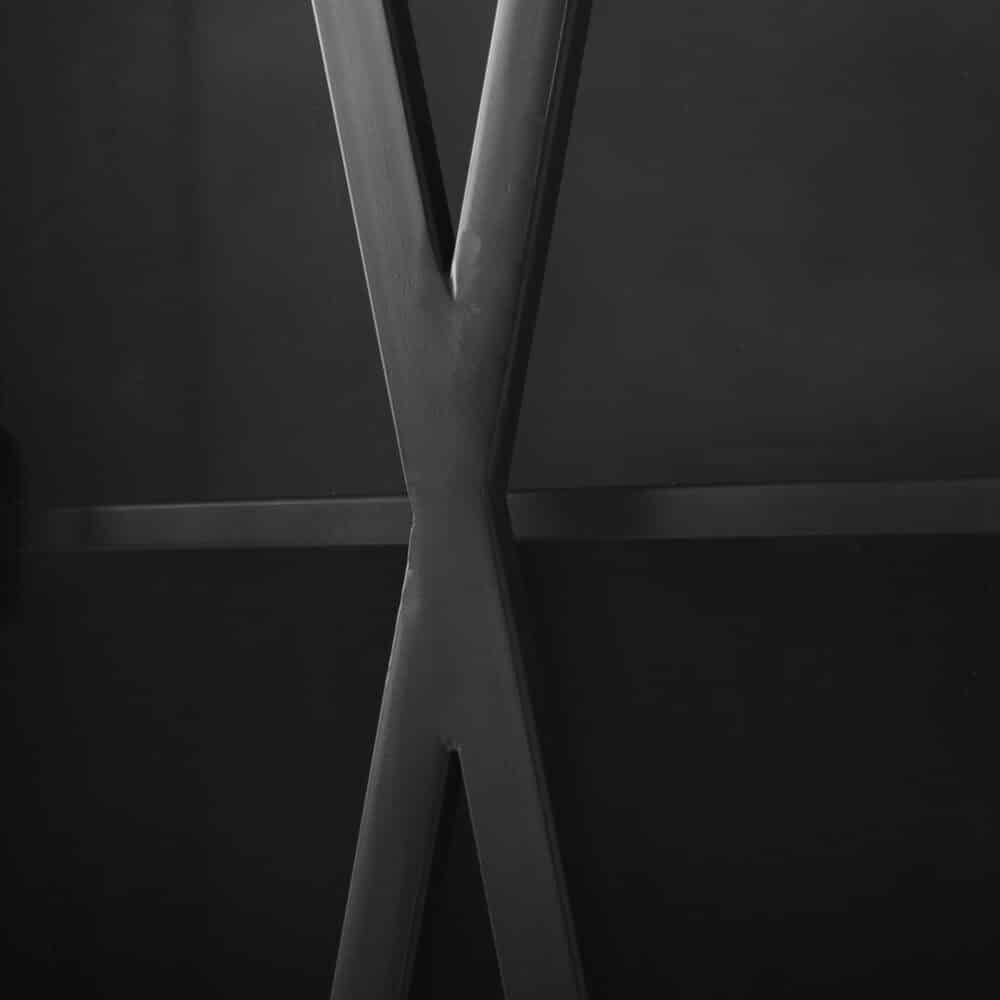 Black Metal With Glass Door Display Cabinet - Image 4